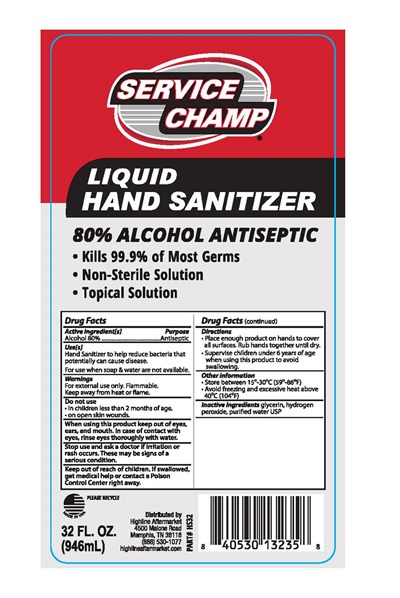 ServiceChampHandSanitizer 32 oz label.jpg 32oz Hand Sanitizer Label - ServiceChampHandSanitizer 32 oz label